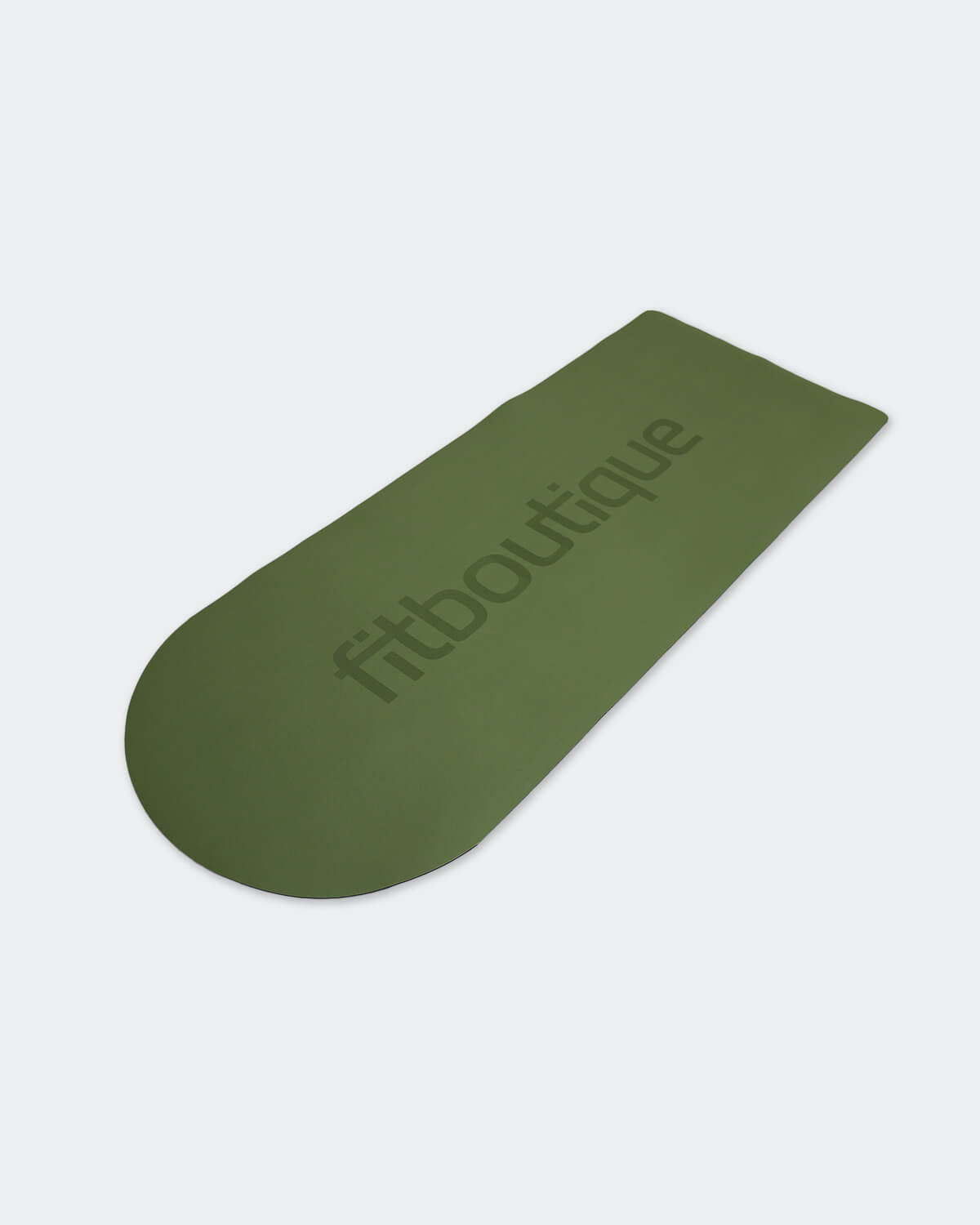 FitBoutique I Half-Round Yoga Mat in Olive Color