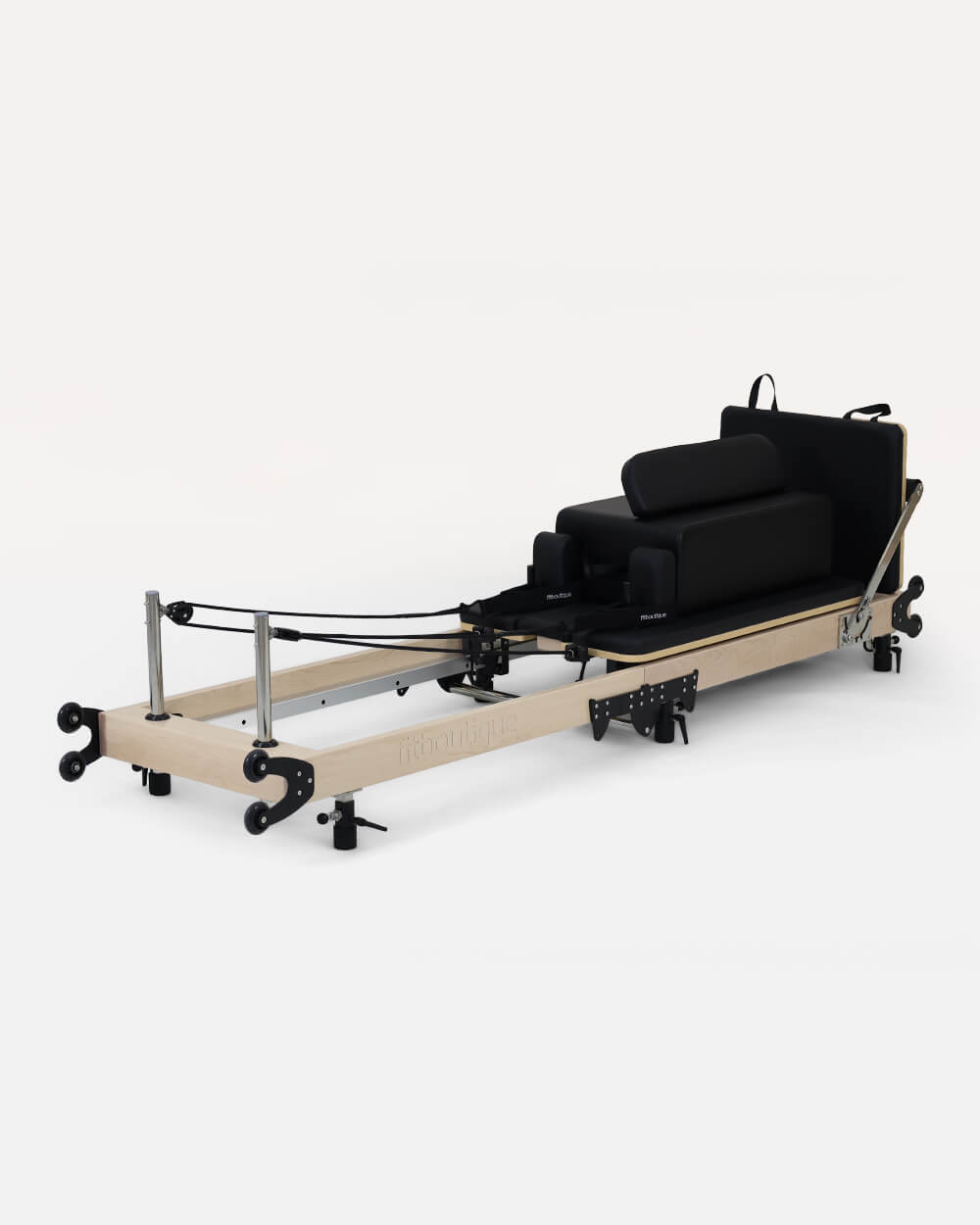 FitBoutique Maple Crest Reformer - Foldable Maple Wood Pilates Reformer